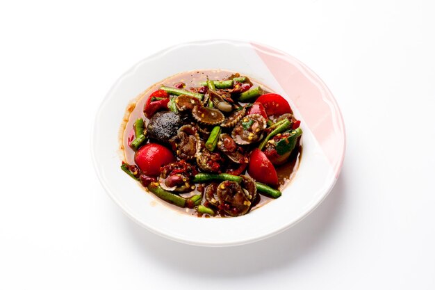 Тарелка аппетитного блюда